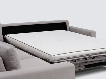 Ava Cloud with Stainless Steel Legs - Narrow Arms - Left Hand Facing Loveseat