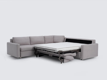 Ava Cloud with Stainless Steel Legs - Narrow Arms - Left Hand Facing Loveseat