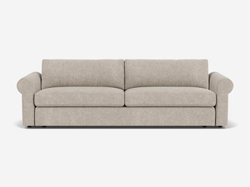 Polo Grey Fabric - 2 Seat - Shallow - Roll Arms