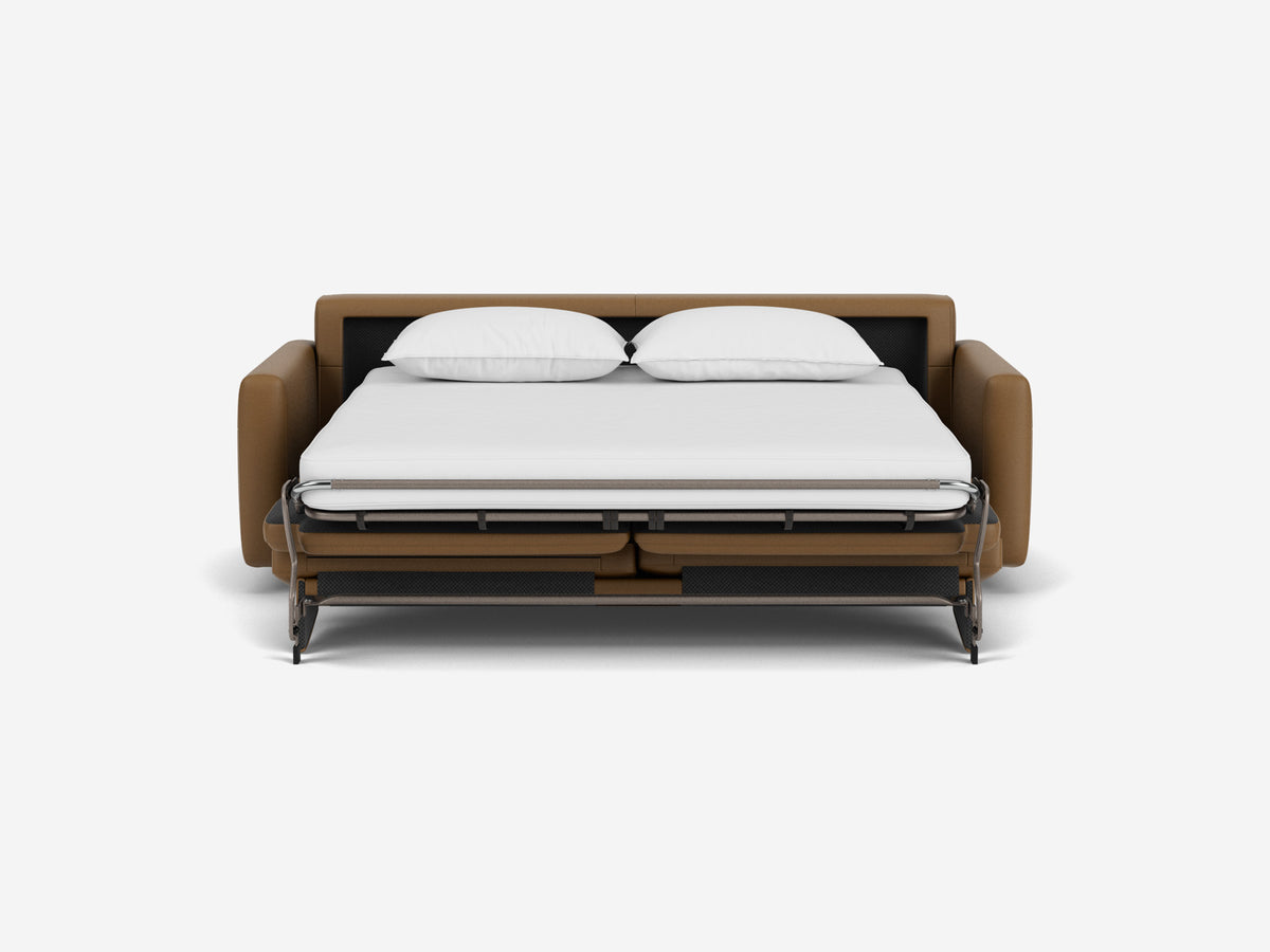 Reva Sleeper Sofa – Narrow (6.3") / Queen / Leather / Reva Narrow Queen Core Leather – view 2