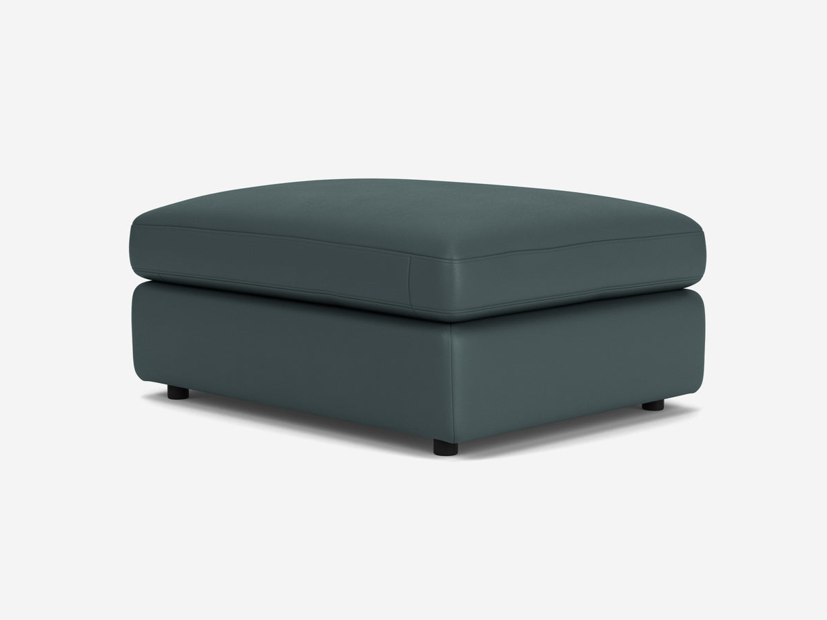 Fino Blue Leather - Shallow - Rectangular