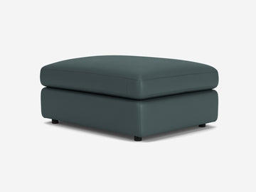 Fino Blue Leather - Shallow - Rectangular