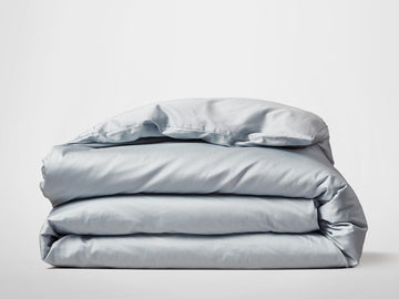 SIlk & Snow Egyptian Cotton Duvet Cover – Full/Queen / Vista Blue