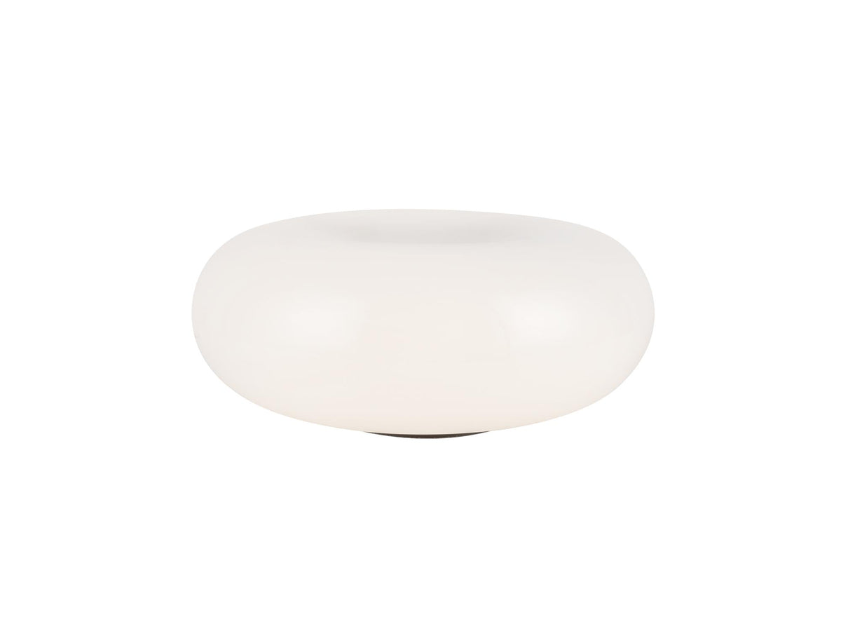 Nimbus Table Lamp – 12" / Black/Opal Glass