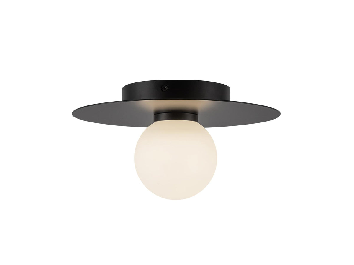 Elixir Flush Mount Light – 10" / Black