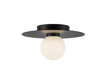 Elixir Flush Mount Light – 10" / Black