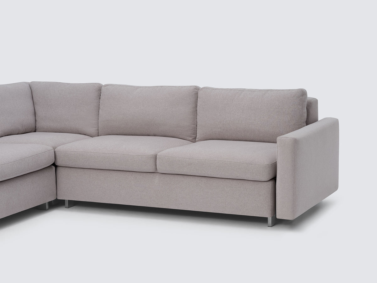 Ava Cloud with Stainless Steel Legs - Narrow Arms - Right Hand Facing Loveseat