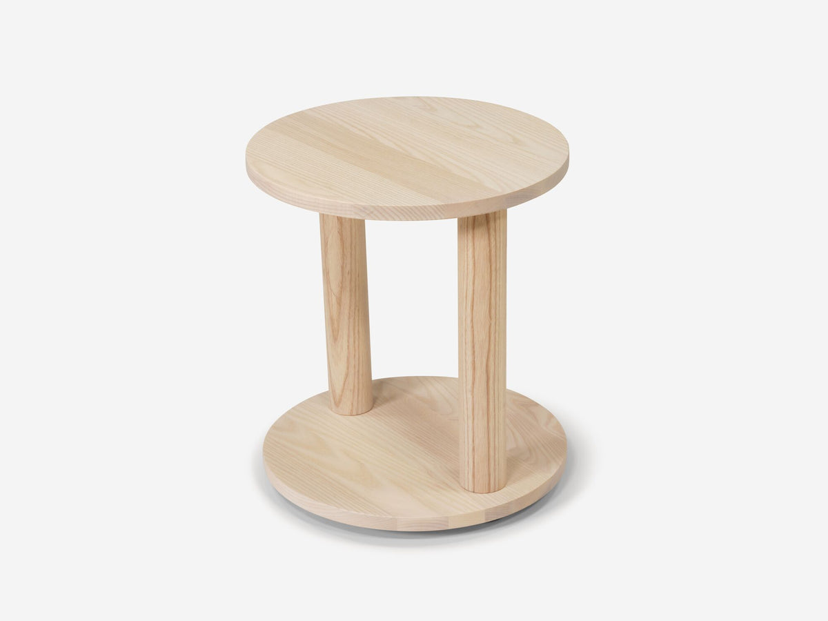 Dizzy End Table – Round / Natural – view 4