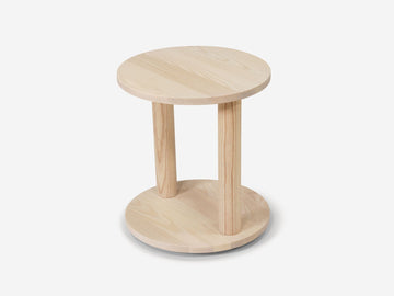 Dizzy End Table – Round / Natural – view 4