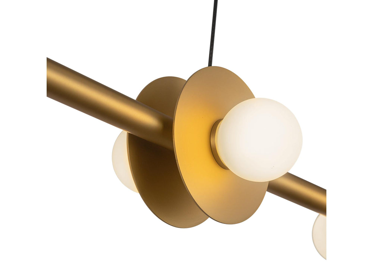 Elixir Linear Pendant – Brushed Gold – view 3