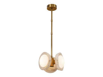Alonso Pendant – Urban Bronze/Alabaster – view 2
