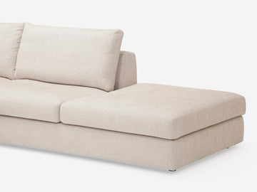 Coda Beach - Right Hand Facing Backless Chaise - 1.5" Legs