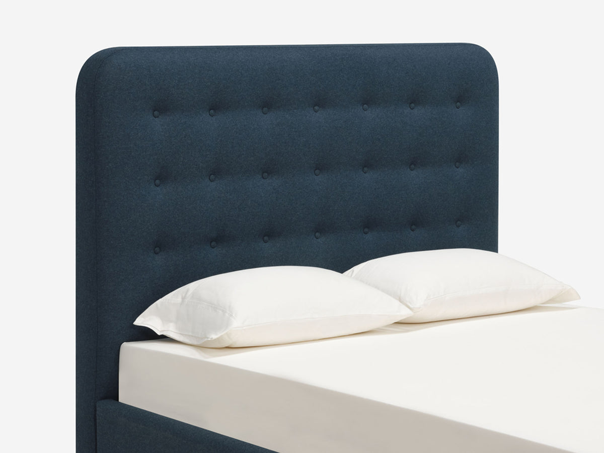 Lana Dark Turquoise - High - Button Tufted Round Headboard