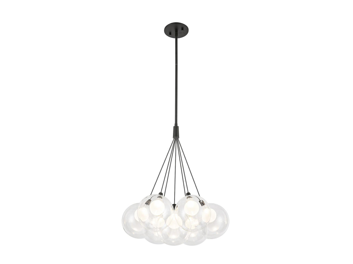 Bolla Chandelier – 17" / Black