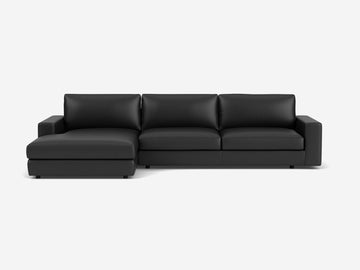 Donna Ink - Left Hand Facing Chaise - Straight Arms - 1.5" Legs