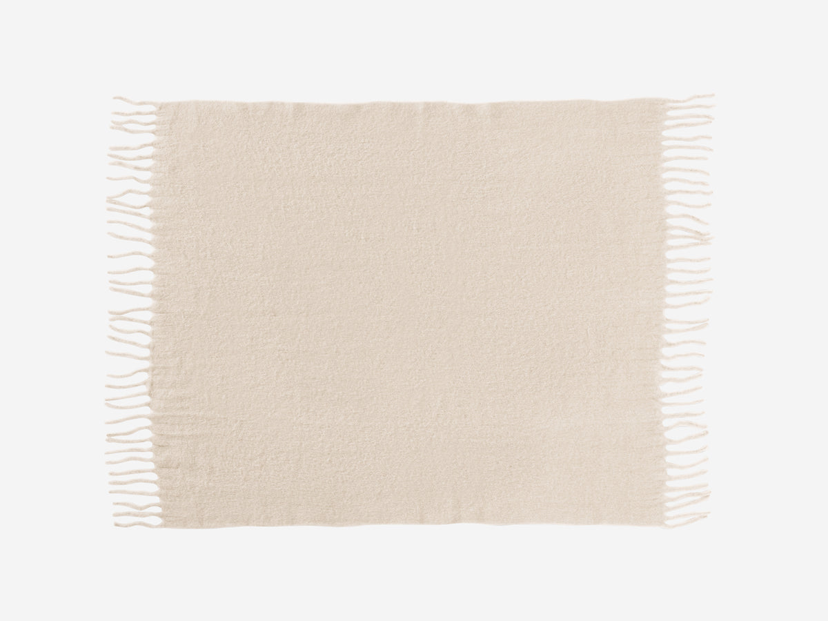 Wooly Throw – Butter – view 2
