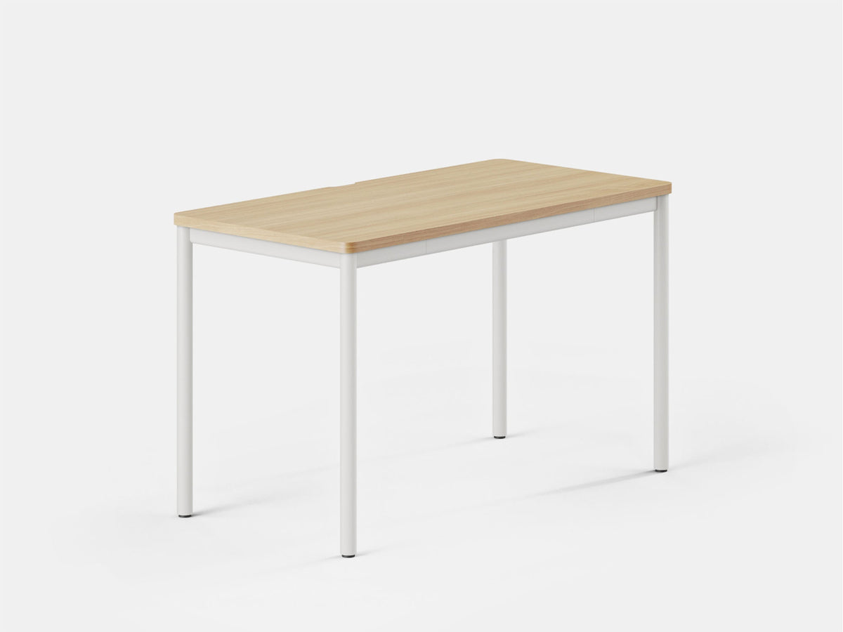 Daily Desk – 48" x 24" / Woodgrain (White) – view 2