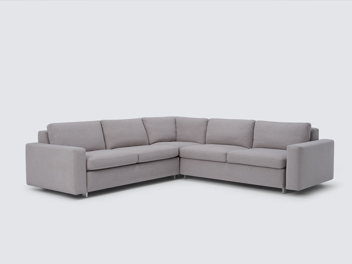Ava Cloud with Stainless Steel Legs - Standard Arms - Right Hand Facing Storage Loveseat