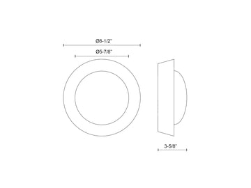 Alonso Wall Light – 8" / Urban Bronze – view 4
