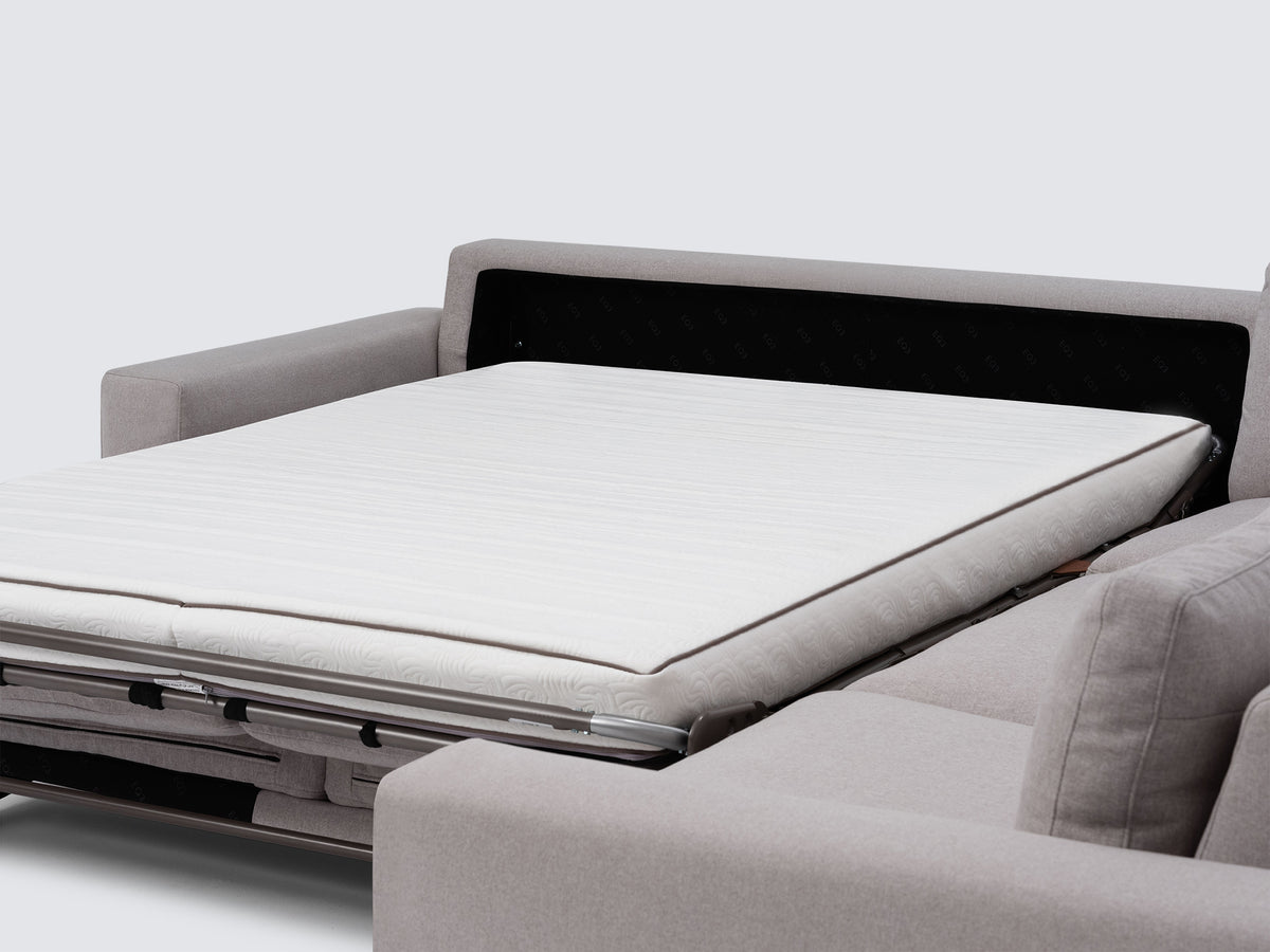 Ava Cloud with Stainless Steel Legs - Standard Arms - Right Hand Facing Storage Loveseat