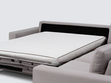 Ava Cloud with Stainless Steel Legs - Standard Arms - Right Hand Facing Storage Loveseat