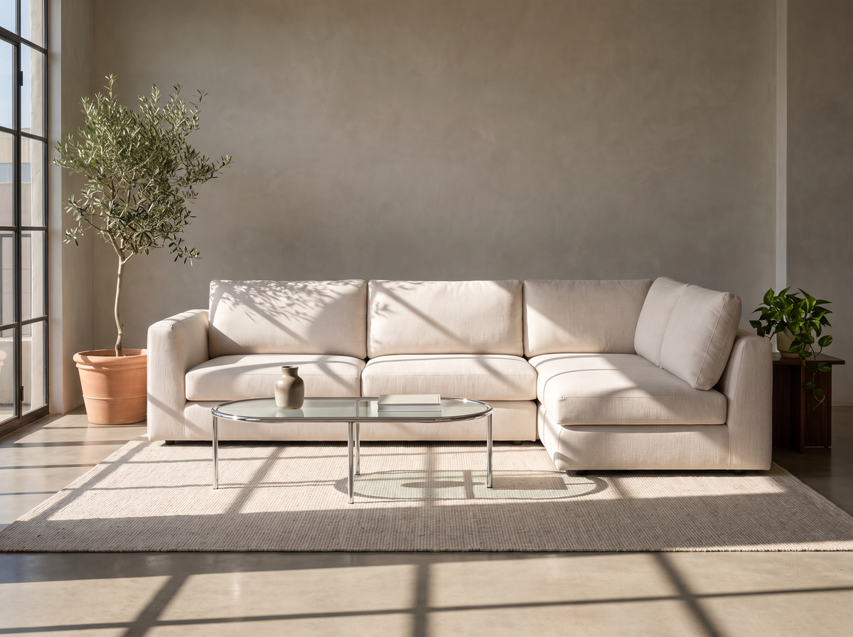 Cello 2-Piece Sectional Sofa With Full Arm Chaise