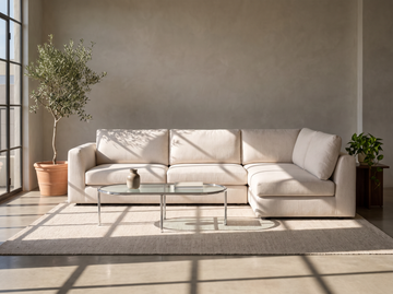 Cello 2-Piece Sectional Sofa With Full Arm Chaise