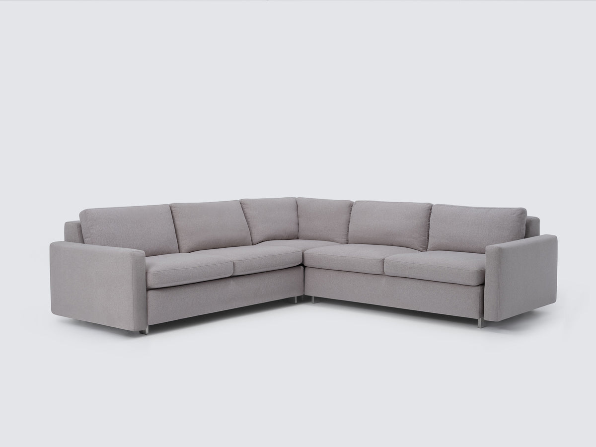 Ava Cloud with Stainless Steel Legs - Narrow Arms - Right Hand Facing Loveseat