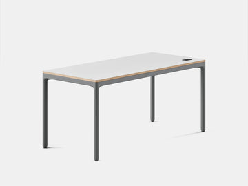 Four Leg Standing Desk – 59" x 27" / Carbon / White