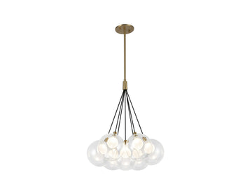 Bolla Chandelier – 17" / Brushed Gold