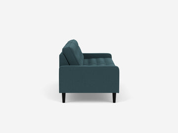 86" - Alma Gunmetal Blue with Black Ash Legs and Low Arm Height