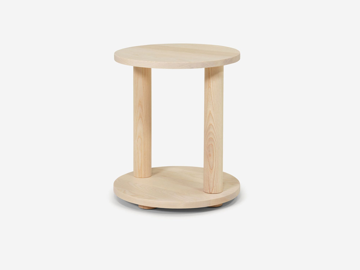 Dizzy End Table – Round / Natural – view 2