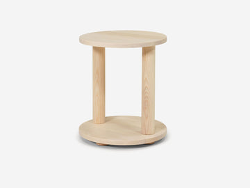 Dizzy End Table – Round / Natural – view 2