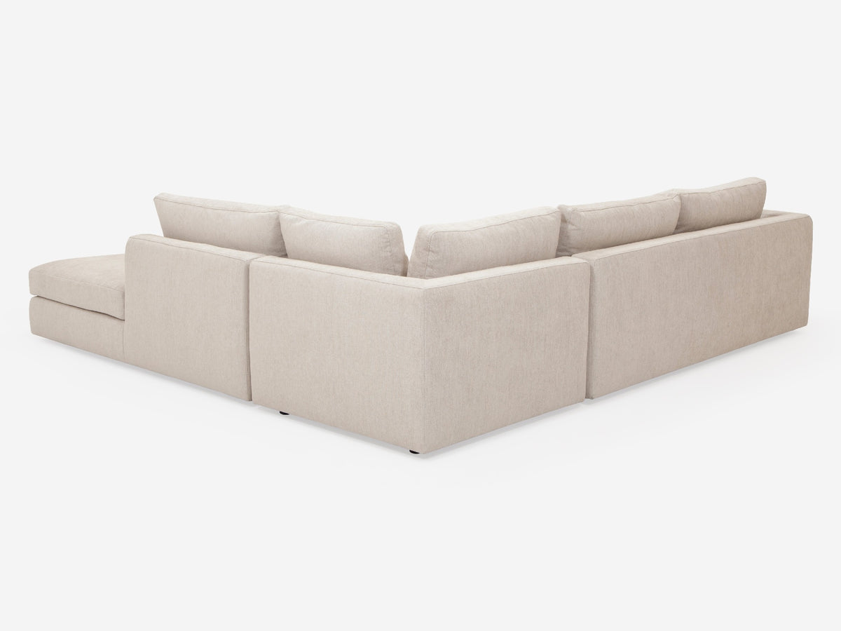 Coda Beach - Right Hand Facing Backless Chaise - 1.5" Legs