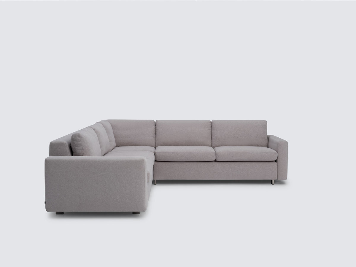 Ava Cloud with Stainless Steel Legs - Narrow Arms - Left Hand Facing Loveseat