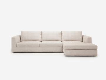 Coda Beach - Right Hand Facing Chaise - Angled Arms - 1.5" Legs