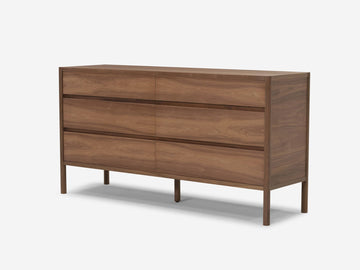 Monarch Double Dresser – Walnut – view 2