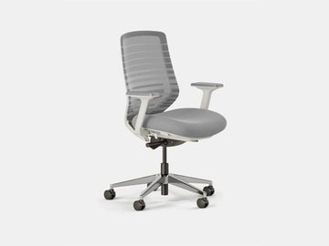 Ergonomic Office Chair – Pebble (White)