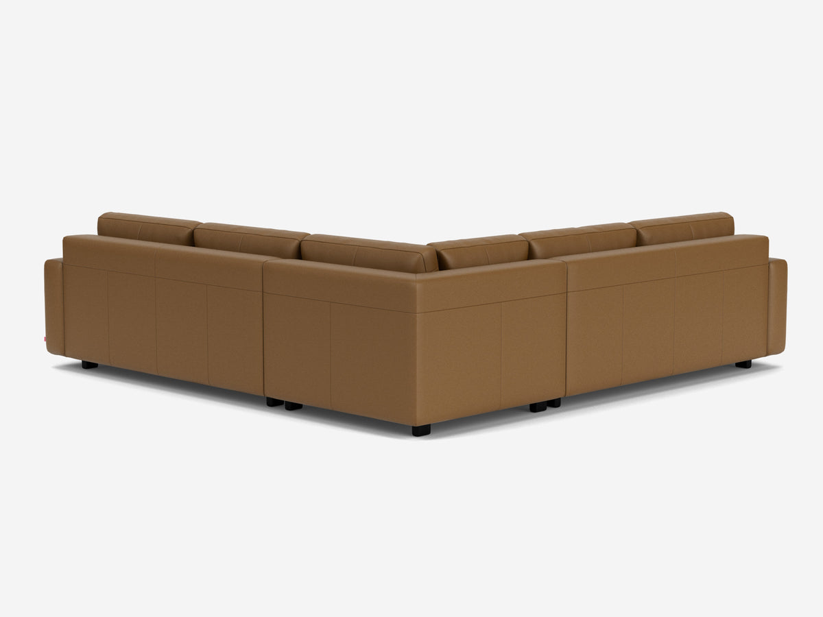 Rein Toast with Black Ash Legs - Standard Arms - Right Hand Facing Storage Loveseat