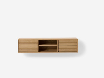 Marcel Floating Media Unit – 65" / Oak