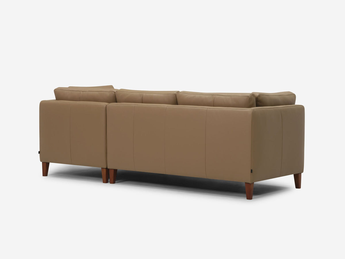 Rein Toast with Java Legs - Right Hand Facing Chaise