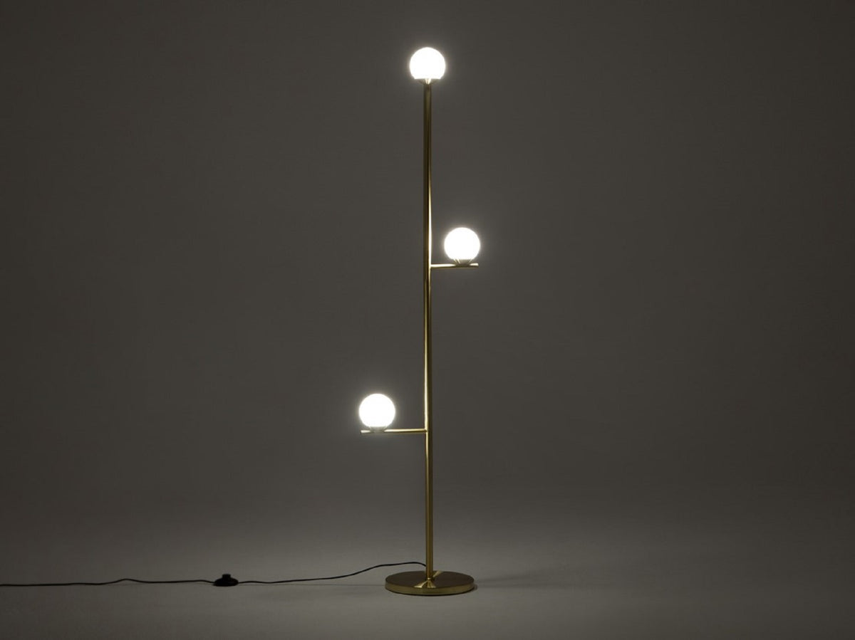 Stem Floor Lamp – Brass – view 2