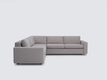 Ava Cloud with Stainless Steel Legs - Standard Arms - Left Hand Facing Storage Loveseat