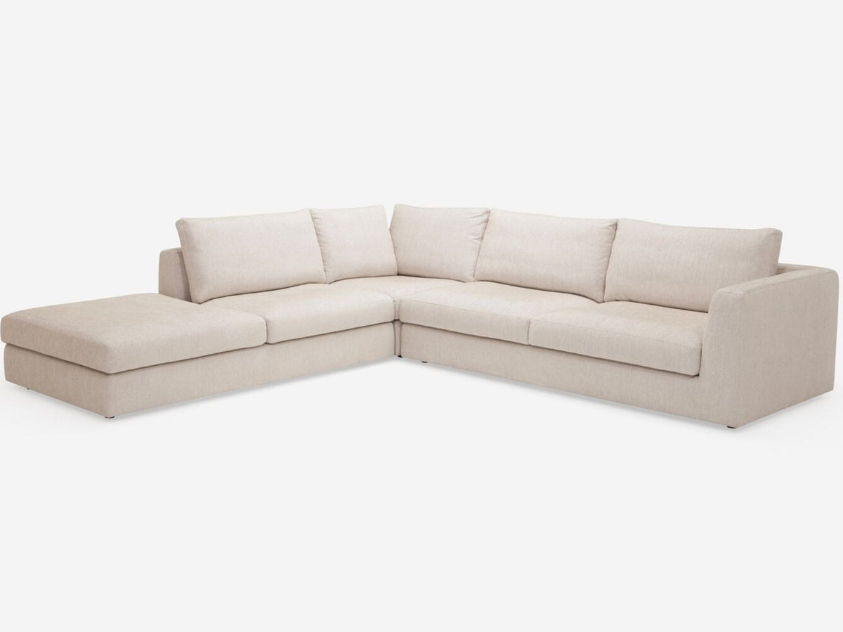 Coda Beach - Left Hand Facing Backless Chaise - 1.5" Legs