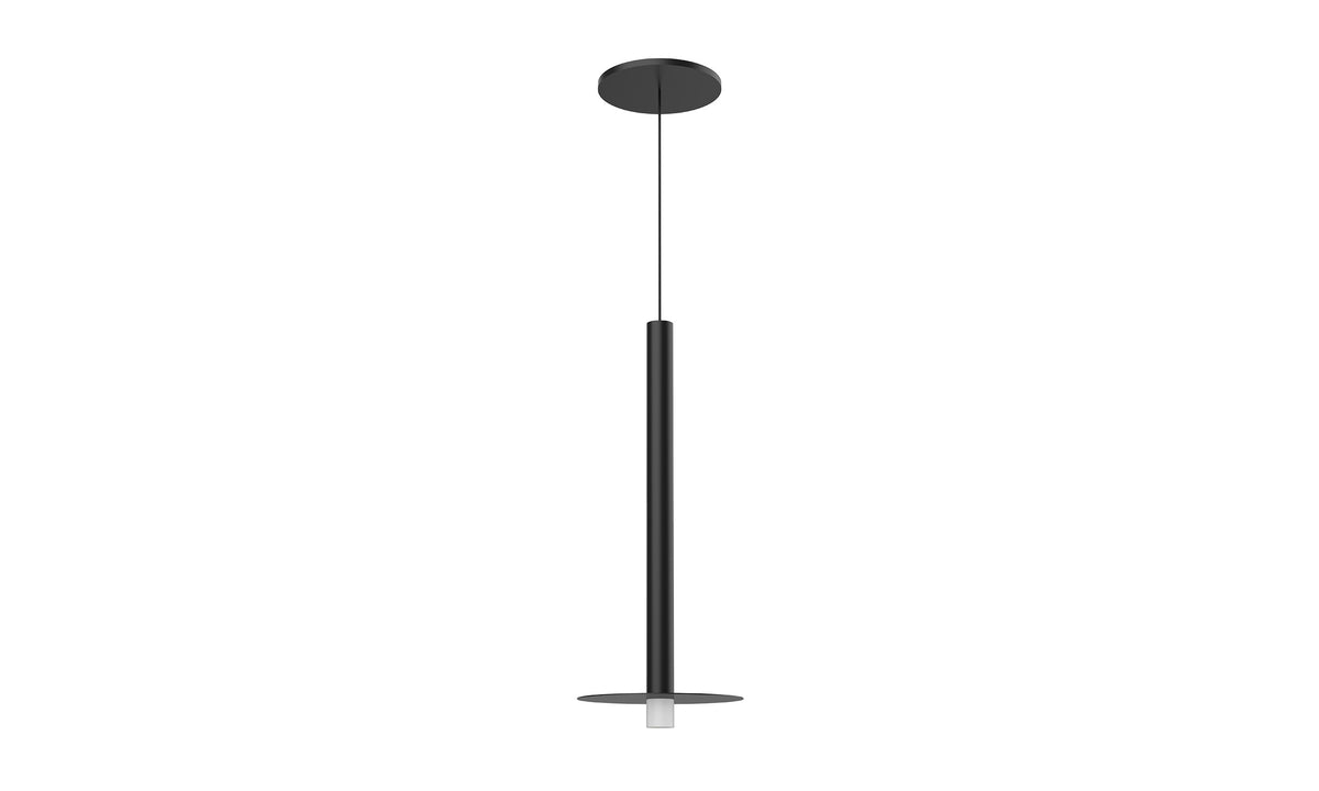Elixir Pendant – 15" with Disc / Black