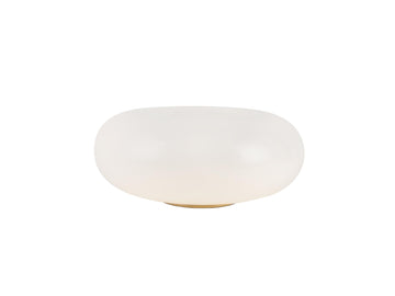 Nimbus Table Lamp – 12" / Vintage Brass/Opal Glass