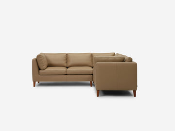 Rein Toast with Java Legs - Left Hand Facing Loveseat