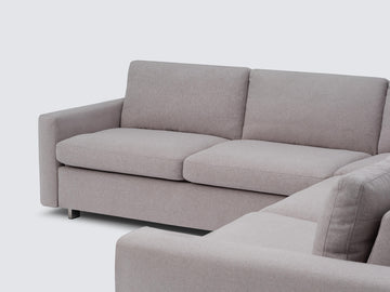 Ava Cloud with Stainless Steel Legs - Narrow Arms - Right Hand Facing Loveseat
