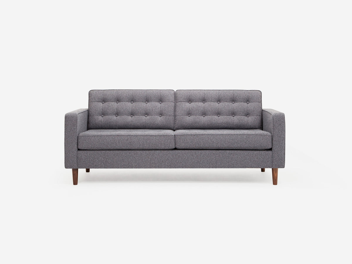 Jet Ash with Walnut Legs - Regular Arm Height
