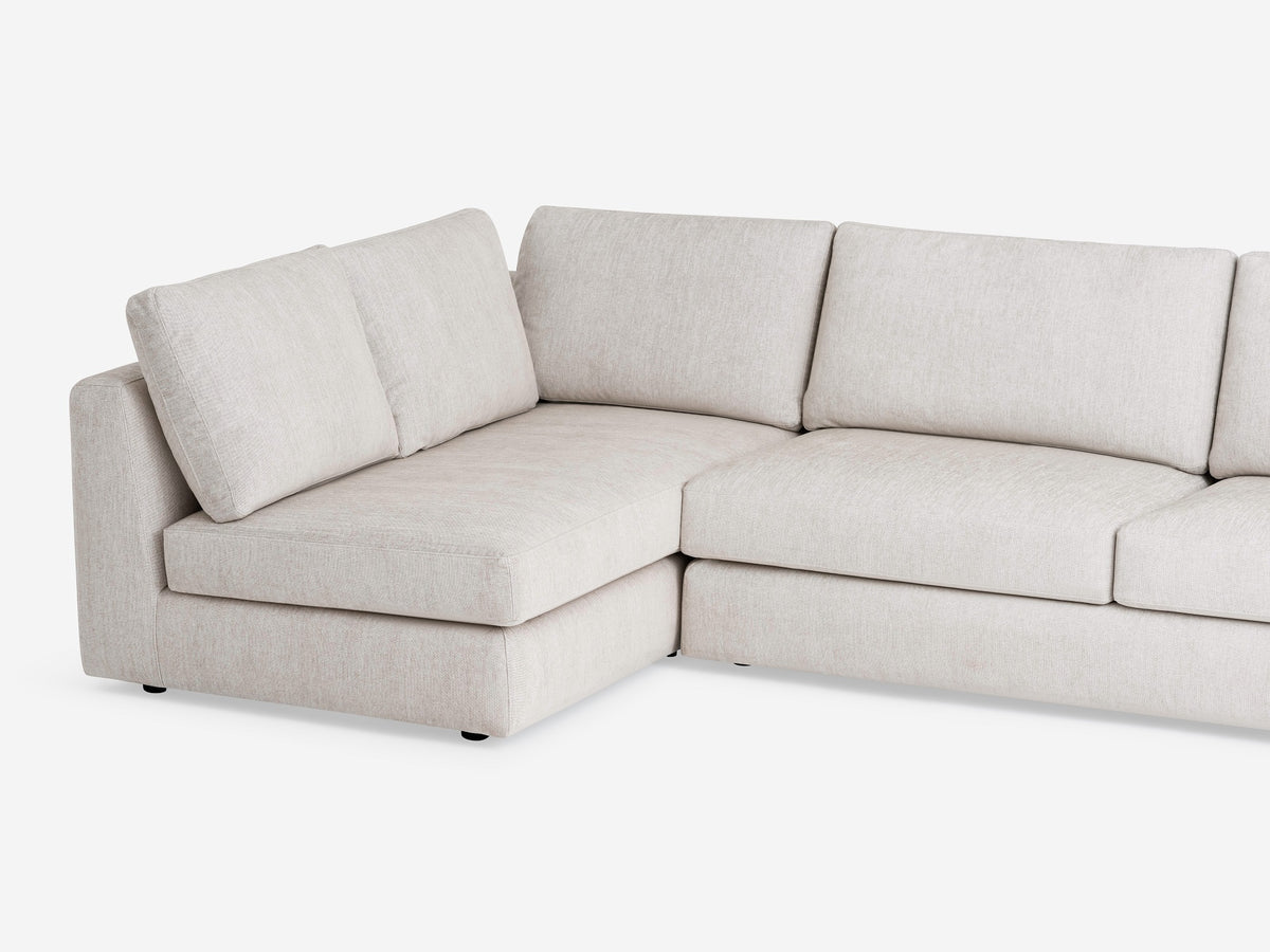 Coda Beach - Left Hand Facing Full-Arm Chaise - 1.5" Legs